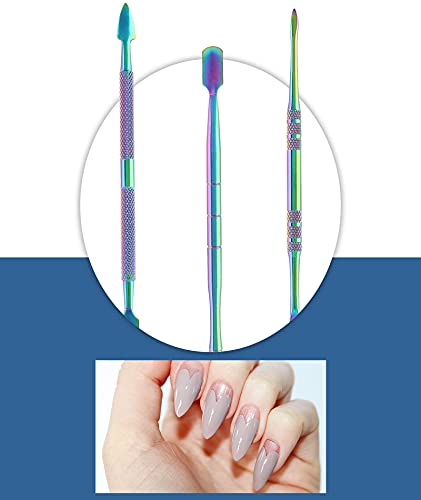 suiwotin 3PCS Wax Carving Tools, Rainbow, Stainless Steel - color: Rainbow - 3PCS