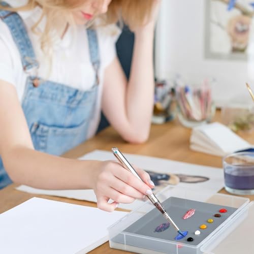 Nuanchu 1 Pcs 12 x 16 Inch Glass Palette for Oil Painting, Neutral Grey - color: Neutral Grey, size: 12x16 Inch