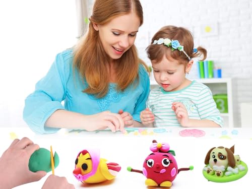 Air Dry Clay 36 Colors, Modeling Clay for Kids, DIY Molding Magic Clay, Toy Gifts for Age 3+ Years Old Boys Girls Kids - size: 36 PCS