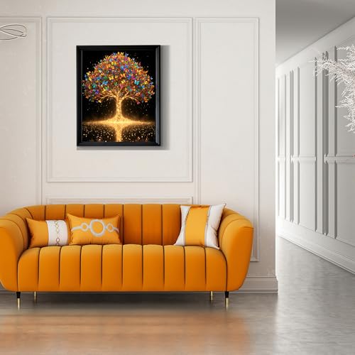 Yeadiffy Diamond Art Painting Kits for Adults Diamond Art Kits for Adults Beginners,5D Translucent Gems Diamond Painting,DIY Full Drill Diamond Gem Art and Crafts 12x16inch (Tree) - color: Tree