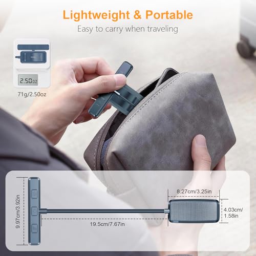 Gritin 19 LED Rechargeable Book Light for Reading in Bed | Eye Caring 3 Color Temps,Stepless Dimming Brightness,Memory Function,90 Hrs Runtime Lightweight Clip on Light-Pacific Blue - color: Pacific Blue