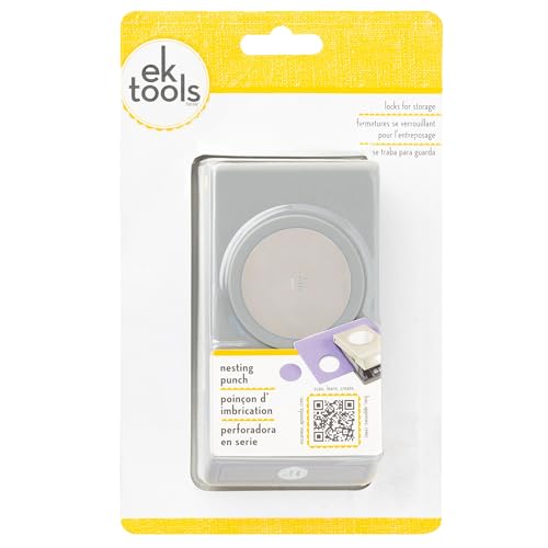 EK Tools Large Circle Punch, 1.5 inch with Safety Lock - Create Precise Circles with Paper or Cardstock - Hole Puncher for Handmade Cards, Scrapbooking, Gift Tags, DIY Projects, and Crafts - size: 1.5 Inch