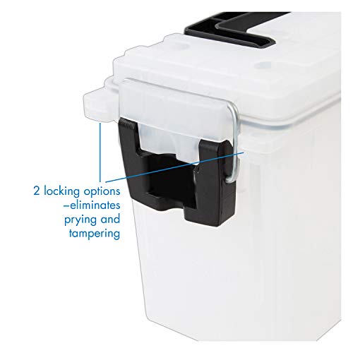 12535 Translucent Craft Organizer, Art Supply Organizer and Storage, Lockable School Supplies Organization, Moisture Resistant, Made in USA (Pack of 4) - size: One Size (Pack of 4)