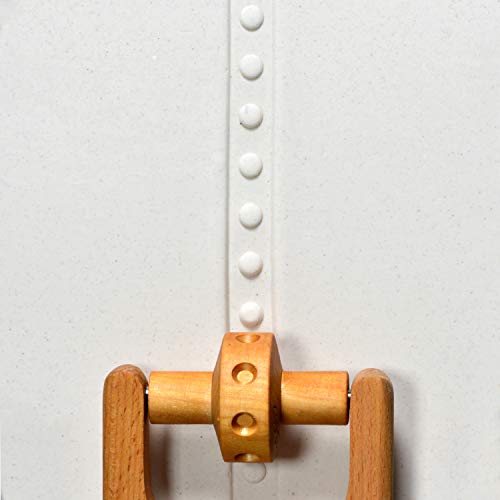 MKM Pottery Tools Wood Small Handle Rollers for Clay (RS-007 Debossed Dots) - size: RS-007 Debossed Dots