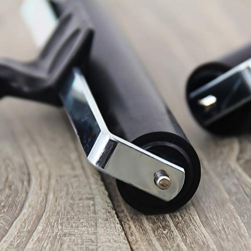 Yesland 4 Pcs Brayer Roller, Black Rubber Roller for Printmaking Wallpapers Stamping Gluing Application - 3-7/8 & 2-3/8 Inches (Pack of 2) - size: 3.8'' & 2.2'' (Pack of 2)