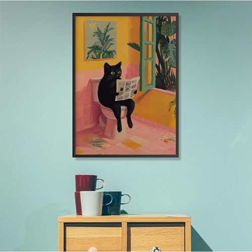 ARPADAMO Diamond Art Kits for Adults,Fun Cat Diamond Painting Kits 12x16in | Diamond Painting Kit - Sparkling Full Drill Design Perfect for Home Decor, Holiday Gifting, And Relaxing Crafting 12x16inch - color: DP02780
