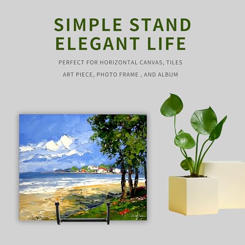 12 Pack 6"Plate Stands for Display,Metal Plate Holders Display Stands Can Be Used for Picture Stands,Book Stands for Display,Plate Display Stands,Easel,Photo Frame Stands,Plaque Stands,Desktop Stand.