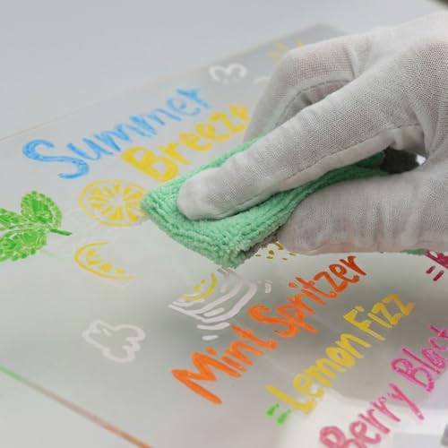 12" Rechargeable LED Dry Erase Board, 8 Colors Glow Doodle Note Board - color: White-2