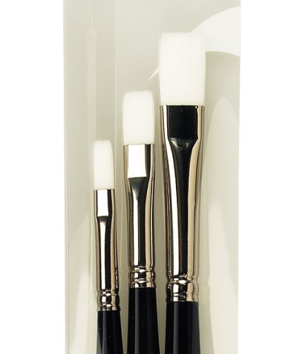 da Vinci Oil & Acrylic Series 5105 Impasto Synthetic Paint Brush Set, Multiple Sizes, 3 Brushes (Series 7105) - style: Impasto Starter Set