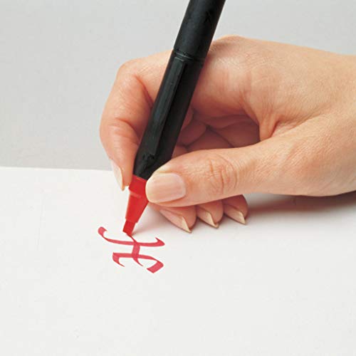 ProFolio by Itoya, Double Header Calligraphy Marker, 1.5mm and 3mm Chisel Tips - Purple - color: Purple