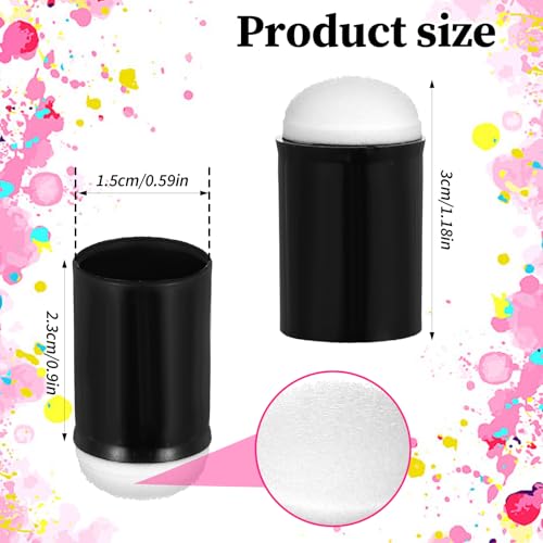 Oruola 40 PCS Finger Sponge, Black Face Painting Finger Sponges