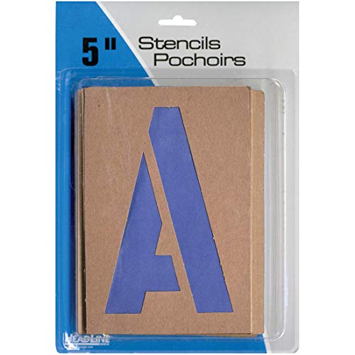 Headline Sign 5in. Stencil Kit, Caps/ Numbers - size: 5 Inch, style: Letters/Numbers/Symbols