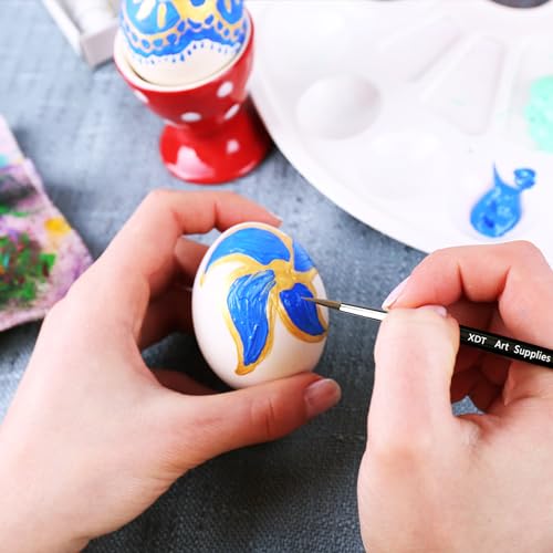 XDT#725 Fine Detail Brushes 7pcs Set, Detail Paint Brushes for Acrylic, Oil, Watercolor, Miniature Art, Body, Face, Craft Painting - size: 7Pcs #00000/#000/#00/#0/#1/#2/#3
