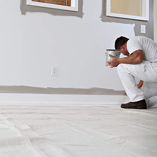 Trimaco SuperTuff 6 oz Thick Utility Weight Canvas Drop Cloth, 9-feet x 12-feet - size: 9-feet x 12-feet