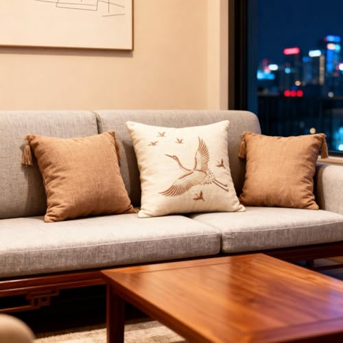 TIAMECH A4 Reusable Crane Stencil for Painting | Flying Bird Longevity Symbol Layering Template, DIY Wall Art, Furniture & Crafts (8.3x11.7inch) - style: Crane