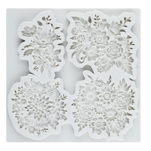 Flower Polymer Clay Mold Daisy Flower Leaves Silicone Molds - color: Style H