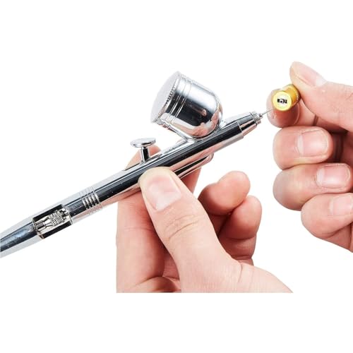 ABEST 3 Set Airbrush Spray Cleaning Repair Tool Kit Stainless steel Needle Brush Set | 5 nylon brushes,5 steel needles, Repair tool for nozzles,Unclogs dried paint, Protects tips, Rust-proof,Fits Master & Paasche