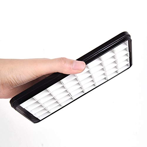 qianshan 40Pcs Empty Half Pans Watercolor Tin Palette with Magnetic Stripe | Travel Tin Palette Case,Portable Artist Paints Half Pan Kits,DIY Watercolor Oils Acrylics Painting Drawing Black - color: Black