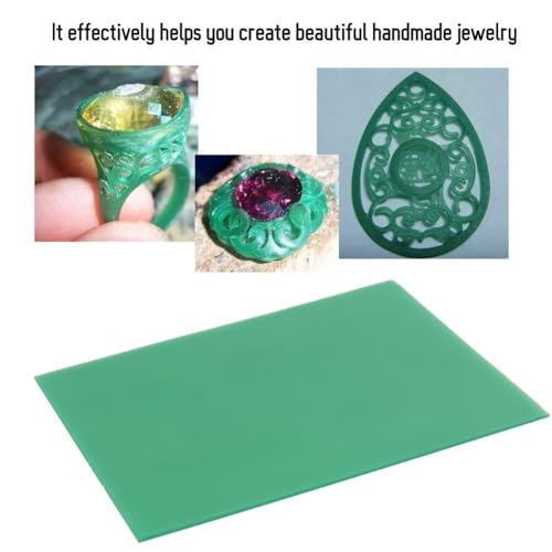Green Jewelry Carving Wax Modeling Wax for Handmade Rings Earrings Bracelets Professional Sculpting Tool(1.2mm)
