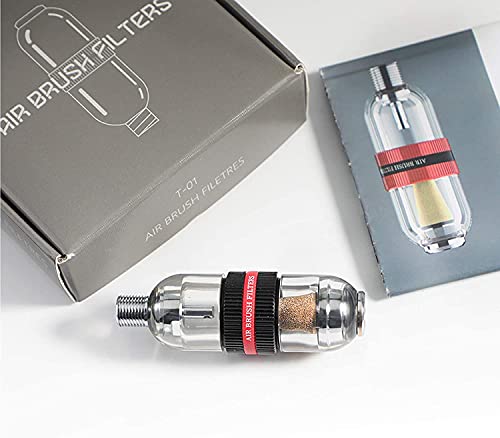 Mini Airbrush Air Filter Moisture Water Trap, 1/8" BSP Threads Spray Pen Oil Water Separator for Gundam Model Painting, Makeup, Tattoo & Art Craft Tools