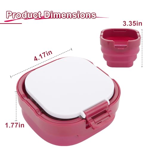 Paint Saver Storage Palette Box 16-Well Portable Airtight (Red, 0.95”x 4.6”x 3.5")