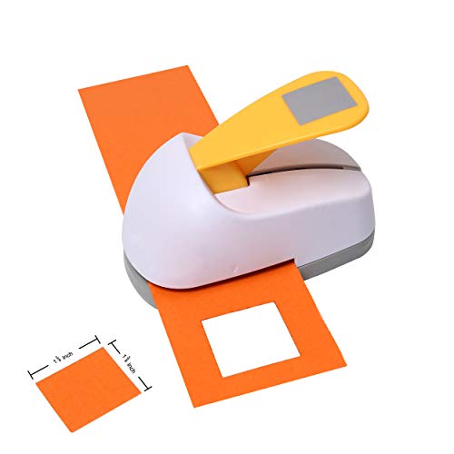 Craft Lever Punch 1 3/8X1 3/8 inch Equilateral Side Square Paper Punch (Corner to Corner 2inch) Professional Tool for Paper Crafting DIY Projects,Gifts,Stationery,Greeting Cards Arts Fun Projects - color: Square