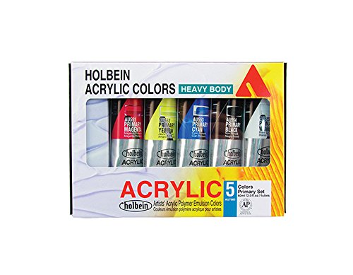 Holbein HB Artist Acrylic Primary Set/5 60Ml