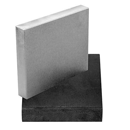 Steel and Rubber Block 2 Pcs Work Bench Blocks 4" x 4"(10cmx10cm) | Stamping Block for Hammering, Shaping, Chasing, Flattening Metals - color: Steel and Rubber Block, size: 4" x 4"