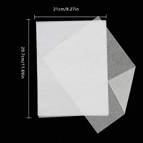 Waybas 200 Sheets A4 Tracing Paper, White Translucent Sketching Paper for Pencil Ink Markers (8.5 x 11.5 Inch) - color: 200 Pcs