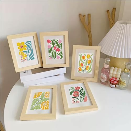 12 Pcs Small Diamond Art Kits Easy Flower Diamond Art Kits for Adults - color: Easy Flowers
