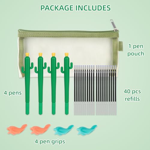LUCKFUTURE Disappearing Ink Pen, Magic Pens with Grips and Refills, Suitable for Handwriting Practice Book, Reusable Drawing Pen of Invisible Ink, Children's Writing Practice Aid - size: Pens with Grips and Refills