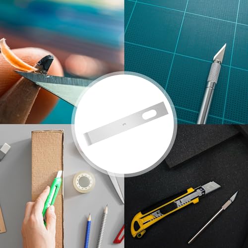 120 Pcs Exacto Knife Blades, #4 High Carbon Steel Hobby Knife Blade Refills Hobby Knife Replacement Blades for Craft, Scrapbooking, Stencil - size: #4