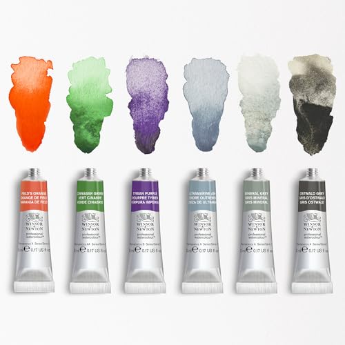 Winsor & Newton Professional Watercolour, Revival, 6x5ml Tubes Set | 6x5ml Tubes, Unrivalled Transparency, Single Pigment Vibrant Colors, Archival Permanence, Heritage Brand, Finest Pigments - style: Revival Collection Tube Set