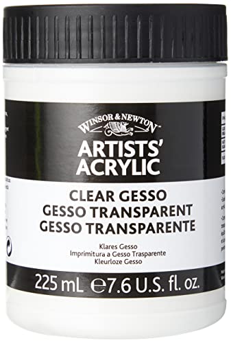 Winsor & Newton Professional Acrylic Medium, Clear Gesso, 225ml - color: Clear Gesso, style: 225ml (7.6-oz)