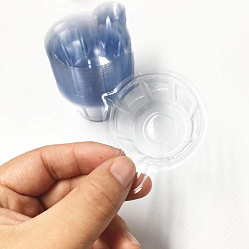 120Pcs 40ml Disposable Plastic Resin Mixing Cups Multipurpose Dispensing Cup for Mixing Paint, Epoxy, Jewelry Making, Resin Crafts DIY (Clear)
