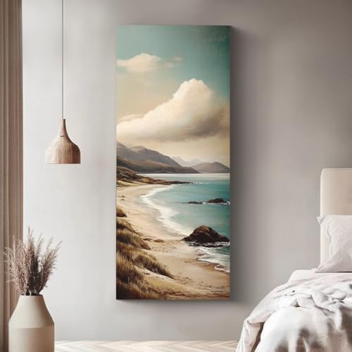 PHOENIX 12x36 Inch 3 Pack Gallery Canvas - 1.5 in Thick Extra Large Skinny Canvases for Painting - Deep Edge 100% Cotton 11 Oz. Gesso Primed White Blank Professional Canvas Oil & Acrylic Paints - size: 12"x36", style: Gallery