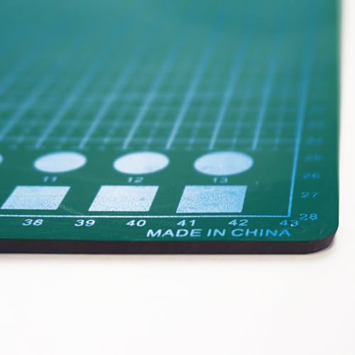 A3 Double Sided Self-Healing Cutting Mat, 12" x 18" | Versatile Craft Board, Precision Cutting & Easy Measurement, Ideal for Sewing, Quilting, Scrapbooking & Arts - size: 18"L x 12"W