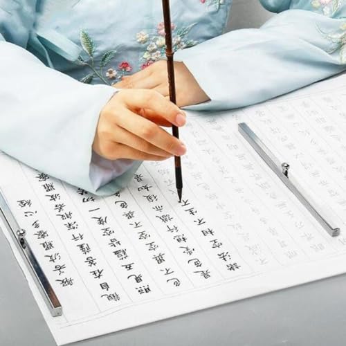 VILLCASE 2pcs Chinese Calligraphy Paperweight, Rice Paper Weight Rulers for Calligraphy Training Writing, Painting Paperweight for Office Desktop Paper Weight Accessories