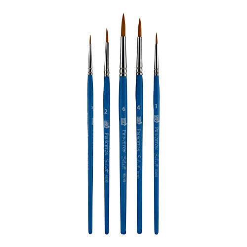 Princeton Select Artiste Brush Set No. 10, Synthetic, 5 Piece, 1 Count - style: SET 10- 5 BRUSH SET