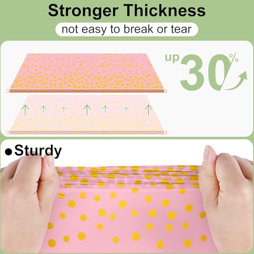 3 Packs Dot Disposable Table Cloth, 54 x 108 Inch Waterproof Plastic Tablecloth, Rectangle Gold Dots in Pink Table Covers for Picnic, Birthday, Party and Back to School - color: Gold in Pink, size: 54" x 108"