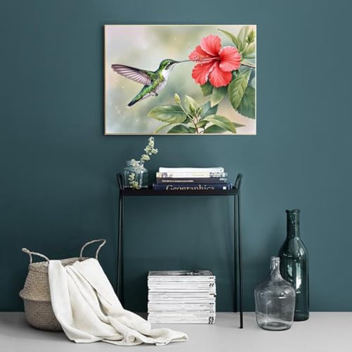ACANDYL Paint by Numbers Kit for Adults Paint by Number on Canvas 16x20 | Hummingbird Painting by Number Easy Paint by Numbers Acrylic Oil Number Painting for Adults Wall Art Home Decor - color: Hummingbird B