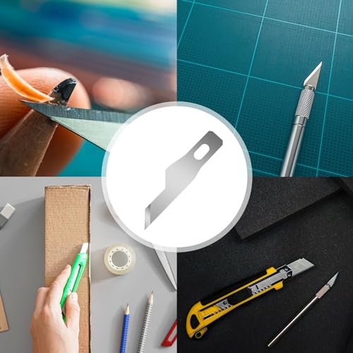 120 Pcs Exacto Knife Blades, #16 High Carbon Steel Hobby Knife Blade Refills Hobby Knife Replacement Blades for Craft, Scrapbooking, Stencil - size: #16