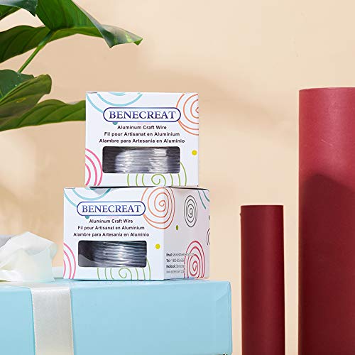 BENECREAT 18 Gauge 492 Feet Tarnish Resistant Aluminum Wire Primary Color for Jewelry Beading Craft Sculpting Model Skeleton - size: 18 Gauge (1mm)