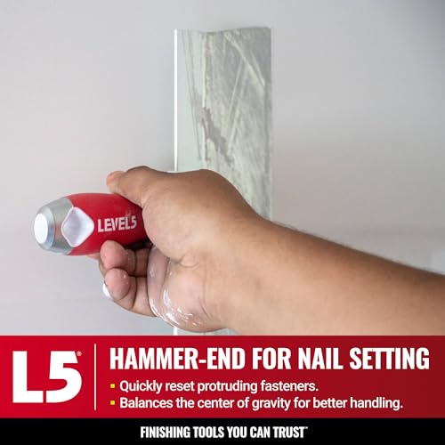 10" Soft-Grip Stainless Steel Taping Knife - LEVEL5 | Pro-Grade | Metal Hammer End | 5-136 - size: 10"