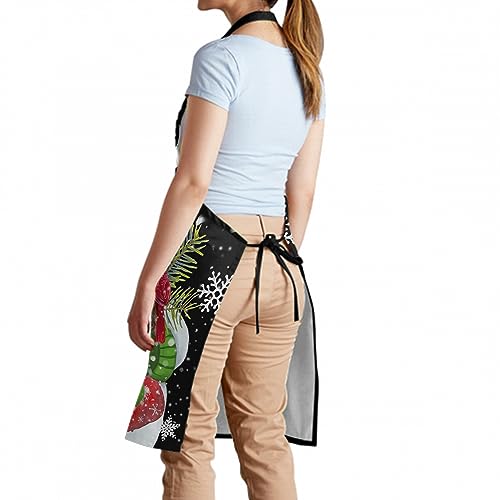 Imiss Waterproof Stain-Resistant Cooking Chef Aprons for Grill BBQ Baking 27 X 31 Inch - color: Let It Snow