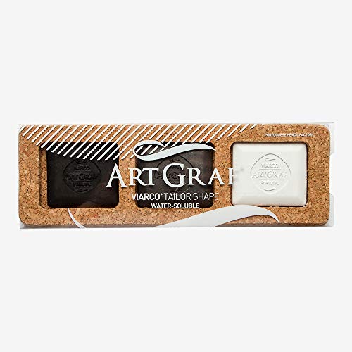 Art Graf Artist Water Soluble Tailors Chalk Set of 3 Rich & Intense Colors (in Cork Box), Monochromatic 3 Pc Set - color: Monochromatic 3 Pc Set