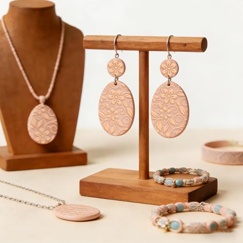 ACRNIGHEET 10 Pcs Polymer Clay Texture Roller, Embossing Rollers Pottery Stamp, Like Texture Sheets Work with Polymer Clay Cutters, Clays Jewelry Making Kit with Storage Box