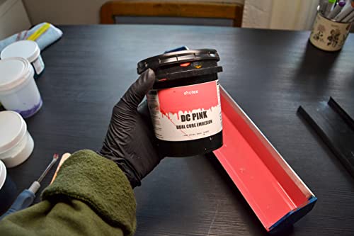 Ecotex® DC Pink Dual Cure Photo Emulsion - Screen Printing Emulsion, 1 Pt | Photo Emulsion For Silk Screens And Fabric - Works With Plastisol And Water Based Ink, Diazo Included, Made In The USA, 1 Pt - size: 16 fl oz