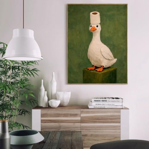 Vintage Duck Paint by Numbers Kit for Adults,Fun Paint by Number With Frame - color: Duck-MT6586