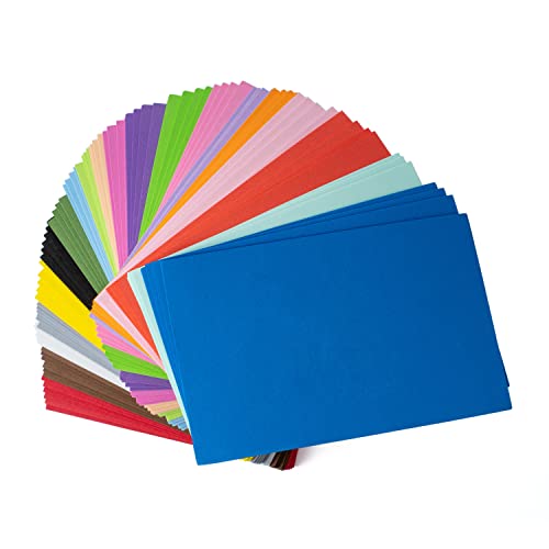Crafare 8.5x5.5inch Colorful Foam Sheets Crafts 20 Assorted Colors 92 Pack 2mm Thick EVA Foam Sheet for School Project Supply Scrapbooking DIY Cosplay Handcraft
